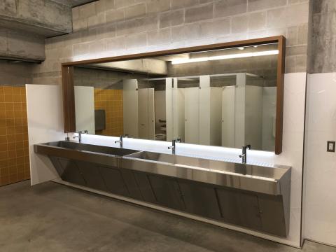 Stainless Steel Sink for public washroom in Arena