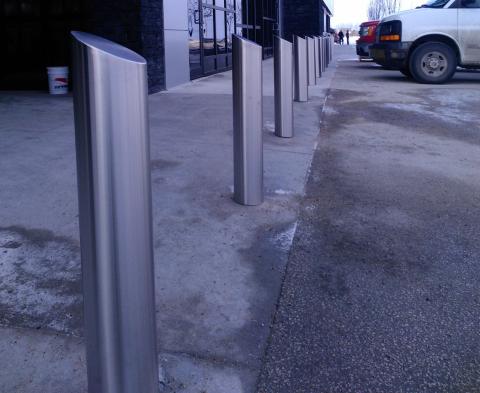 Custom Stainless Steel Bollards for Sidewalk